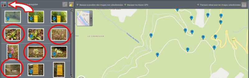 Images sans coordonnées GPS